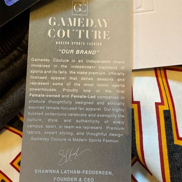 Gameday Couture Detroit Lions Women's 2XL Gray Oversized Crewneck Sweatshirt - Picture 7 of 8